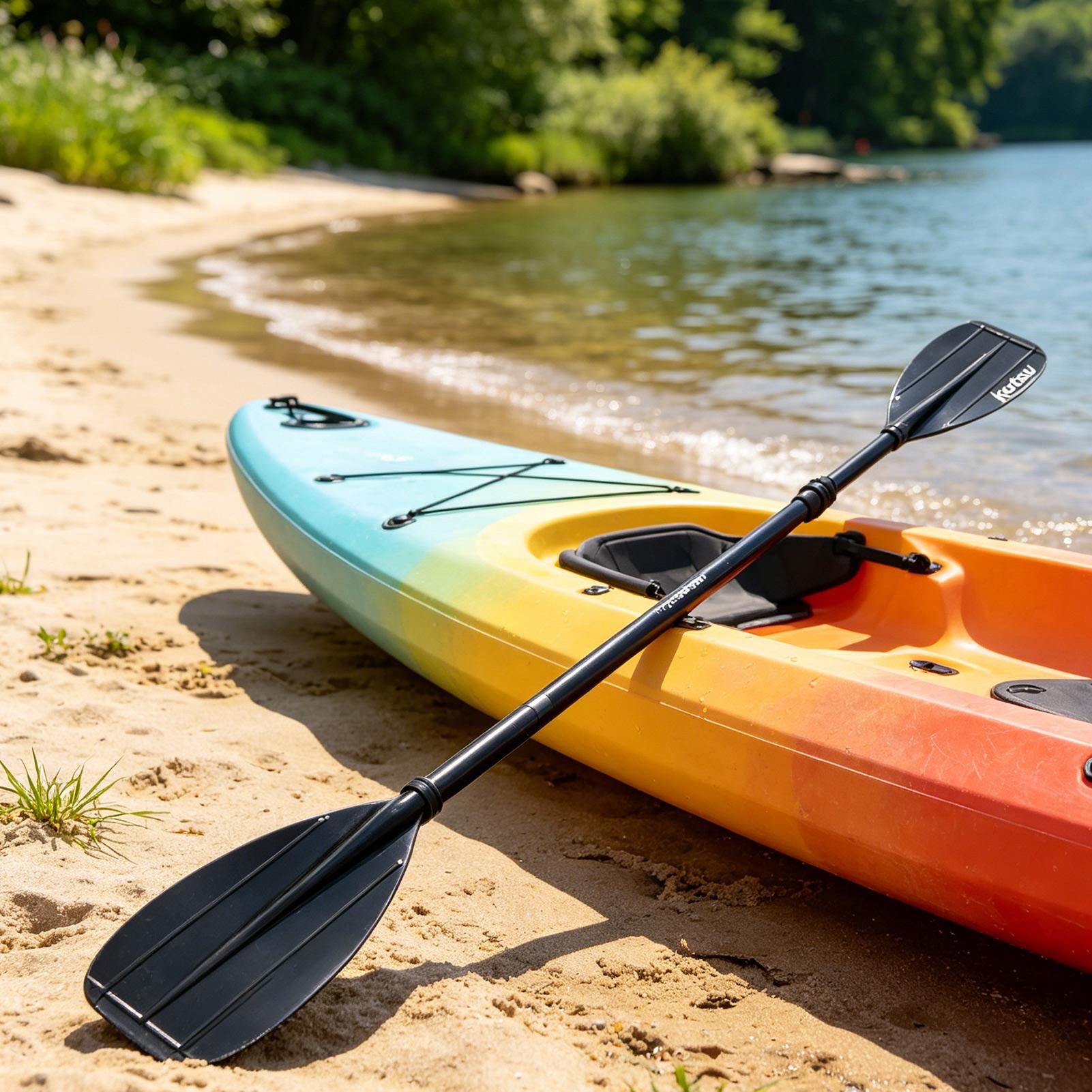 2-Section Carbon Fiber Kayak P - Fishing Boat Paddle 评论和价格