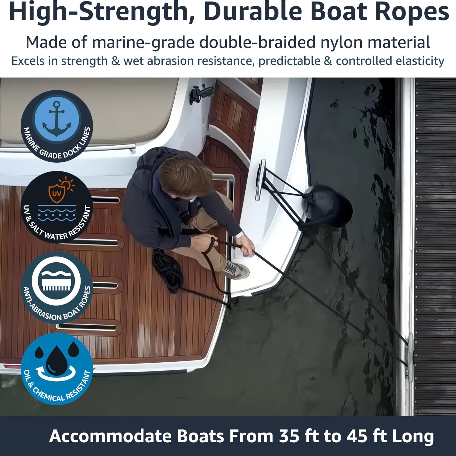 Marine Dock Rope Nylon Docking - Fishing Boat Paddle 评论和价格