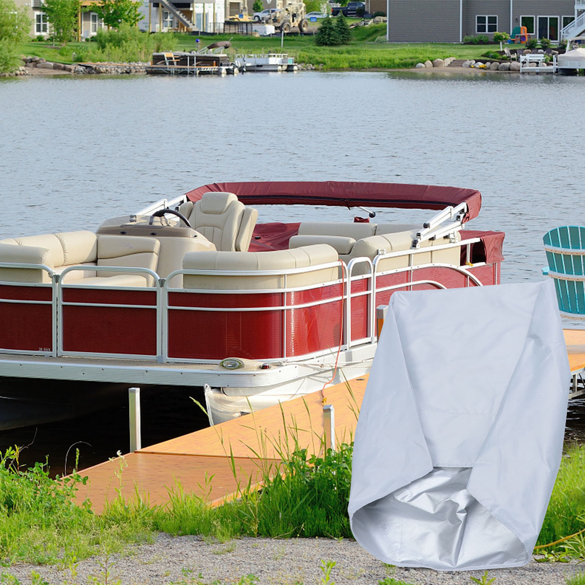 Boat Seat Cover White Oxford F - Fishing Boat Cover 评论和价格